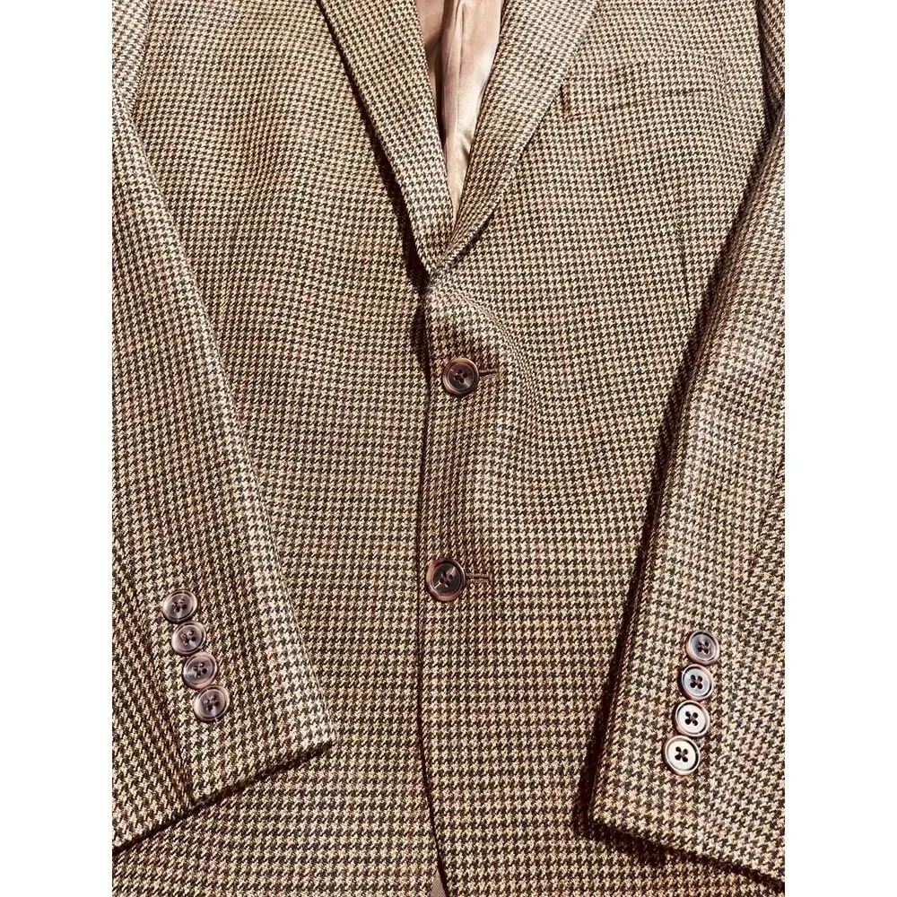 Lauren Ralph lauren wool blazer sportcoat tombstone brown dark accademia men 44R